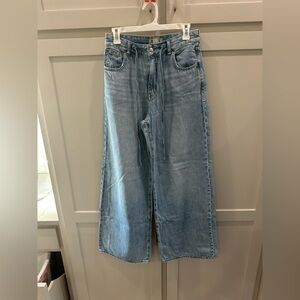 Madewell Light Wash Wide-Leg Denim Jeans